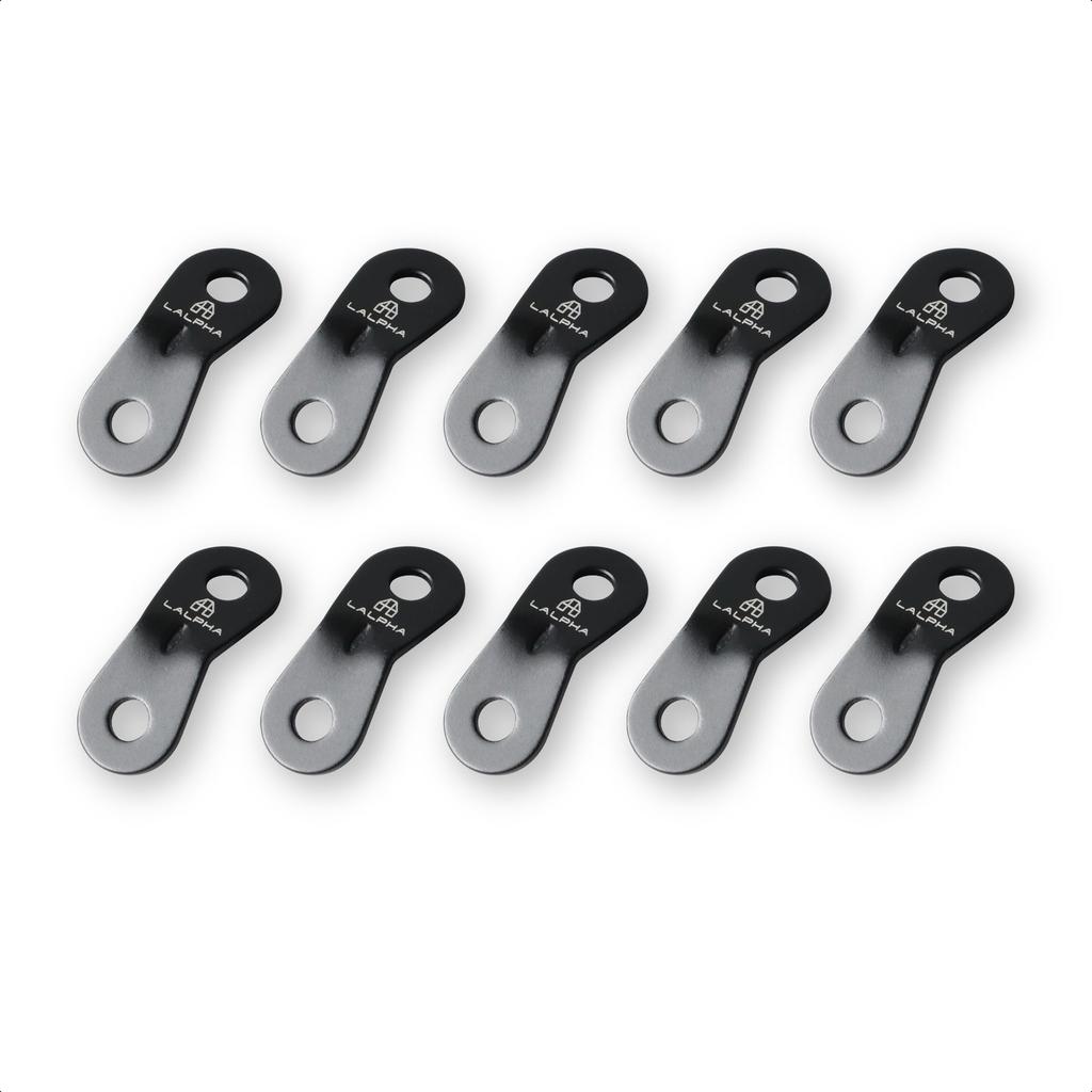 LALPHA Aluminum Flexible Metal Rope Tensioner for Tent Tarp Rope