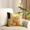 Butterbear Cushion Cover Reversible Plush Pillow Cover Soft Fluffy  Home Decor for Sofa Bedroom
