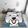 West Highland Terrier Westies Dogs Blue Blankets Soft Warm Flannel Throw Blanket Cover for Bed Living Room Picnic Travel Home