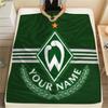 Benutzerdefinierter Name Werder Bremen Flanelldecke, Hohe Qualität, Bequem für alle Jahreszeiten, Heimdekoration, Wärme und Komfort
