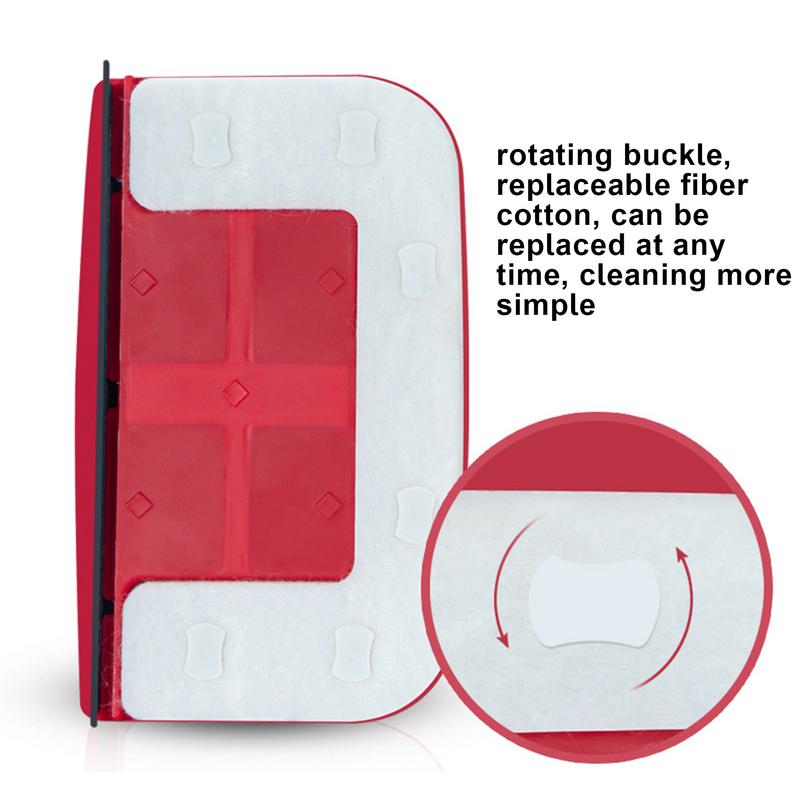 Magnetic Window Cleaner for Household Rectangular Double-Sided Wiper Glass Window Cleaning Tools for High Rise accessories