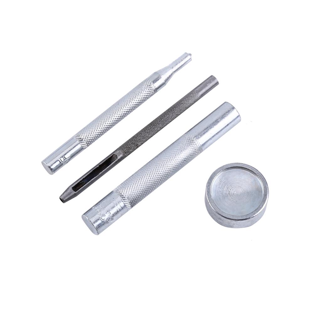 30 Sets 15mm Antique Brass Snap Fasteners Popper Press Stud Button   Fixing Tool Kit