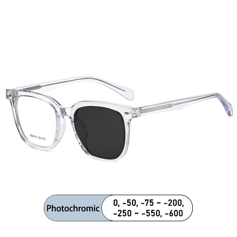 Classic Retro Square Prescription Glasses for Men Women Anti Blue Ray Lightweight Myopia Eyewear