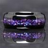 Fashion 8mm Men Stainless Steel Rings Inlay Galaxy Style Abalone Shell Rings For Men Wedding Engagement Band Jewelry Gift