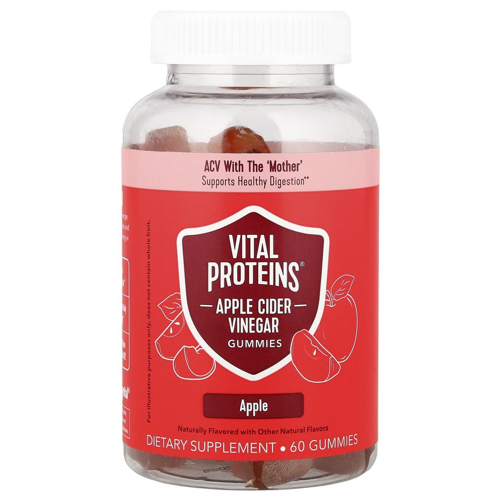 Apple Cider Vinegar Gummies, Apple Flavor, 60 Pieces