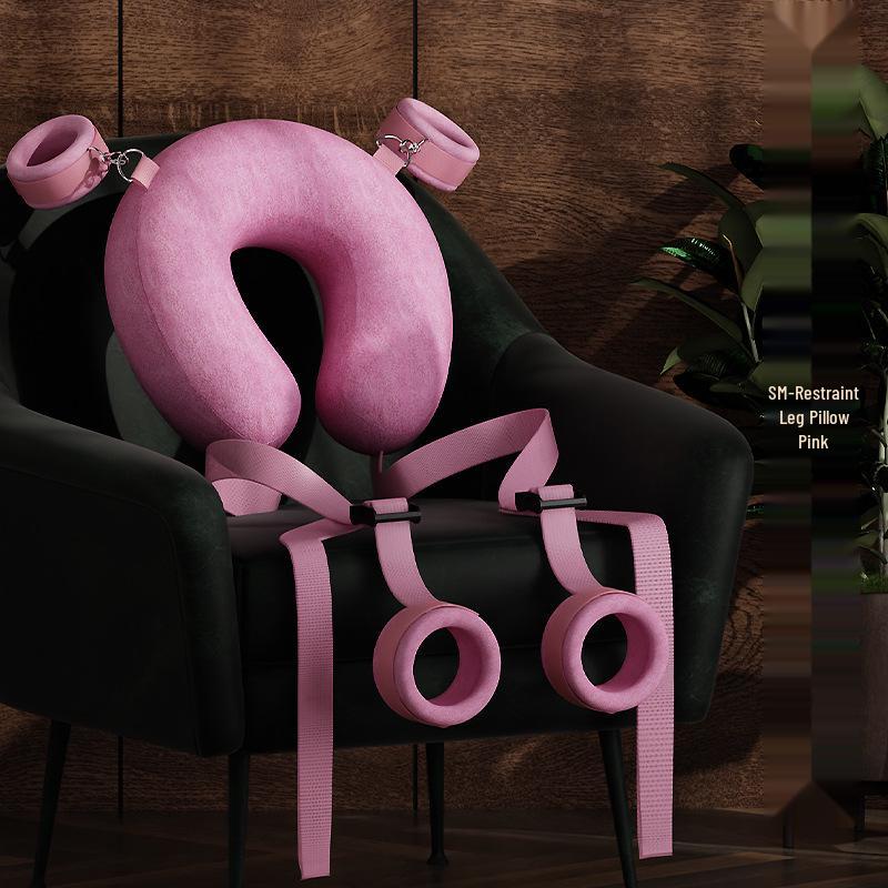 Long Love Adult Leg Spreader Pillow and Restraint Strap for Women's Erotic Bondage Play