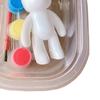 Fluid Bear Keychain DIY Graffiti Painting Violent Bear Models Keychain for Children Fluid Bear, Paint, Pen, Box