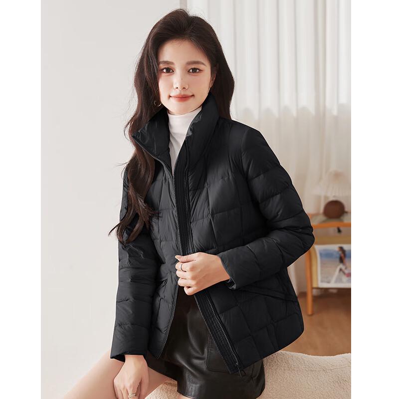 Yiliteng Women's Lightweight Stand-Up Collar Down Jacket