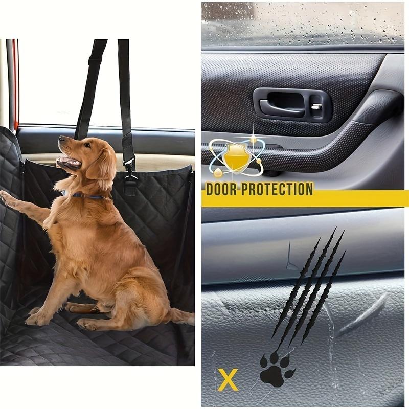 STLFOverseas In Stock Eco-Friendly Dog Car Seat Cover Nylon Polyester Mesh Window Storage Pockets Backseat Pet Accessory