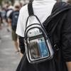 Wasserdichte PVC Sport Brusttasche Große Kapazität Verstellbar Transparent Crossbody Tasche Leichtes Design Transparentes Material