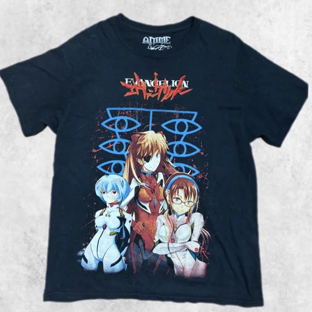 

[Б/У] Редкая бутлеговая футболка Евангелион, аниме-футболка, аниме Ева