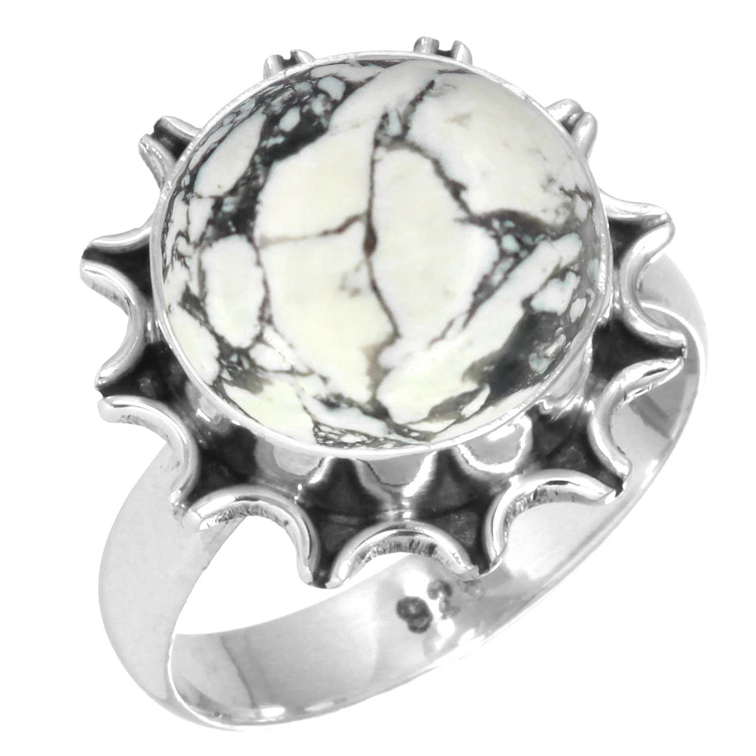 

Кольцо из стерлингового серебра 925 пробы Женское с драгоценным камнем Ручной работы Ювелирное изделие Подарок на Новый год Сумасшедший кружевной агат Далматин Дендрит Опал Эвдиалит Говлит Яшма К2 Бохо 13