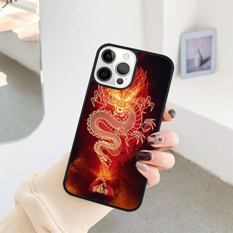 Legendary Chinese Dragon Phone Case For iPhone 17 Air 16 15 14 11 12 13 Pro  MAX Plus coque Cover Shell