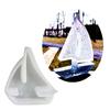 Sailboats Resin Molds Sailing Boats Candle Molds for Making Candle Soap Mousses Cake Baking DIY Craft Gypsum Decorations