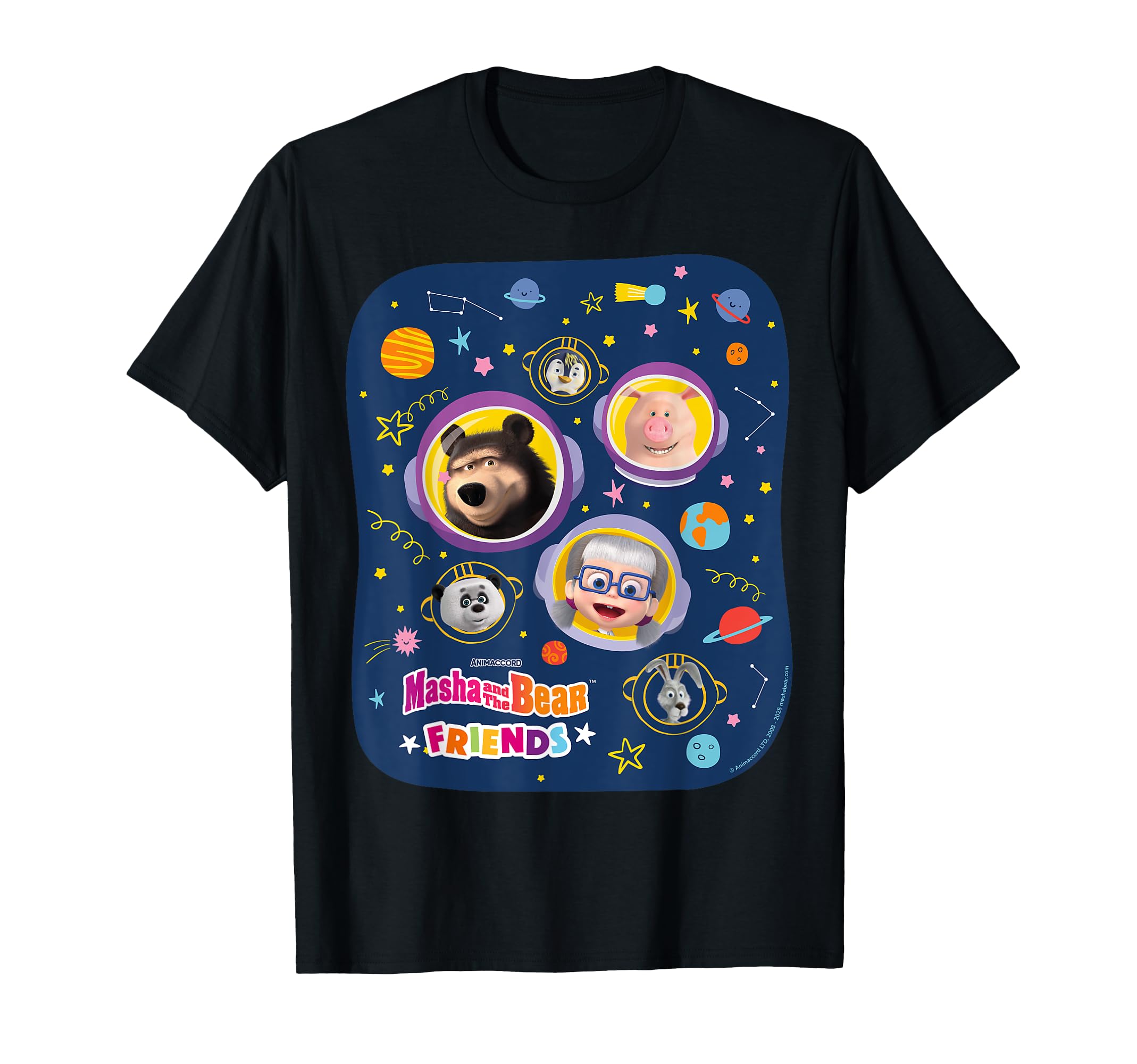 Space Friends Friends. T-shirt чёрный