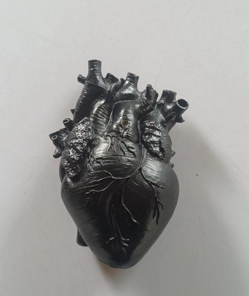 White heart vase resin ornament countertop living room vase dining table dried flower vase