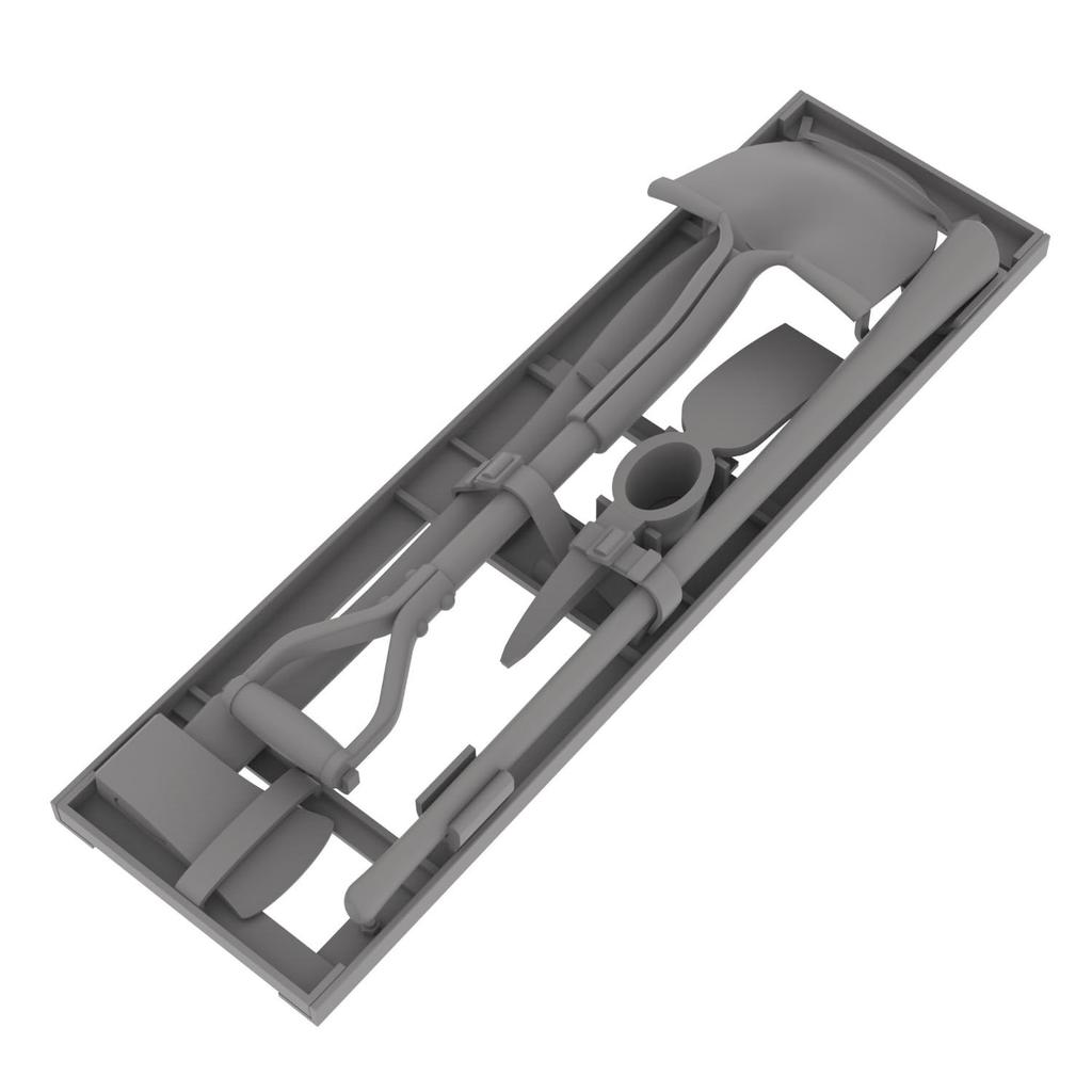 HD Models WWII American Pioneer Tool Bracket Early 2 Plastic Model Parts HDM35247 1/35 (OVM Rack) Model, Pieces, (Military)