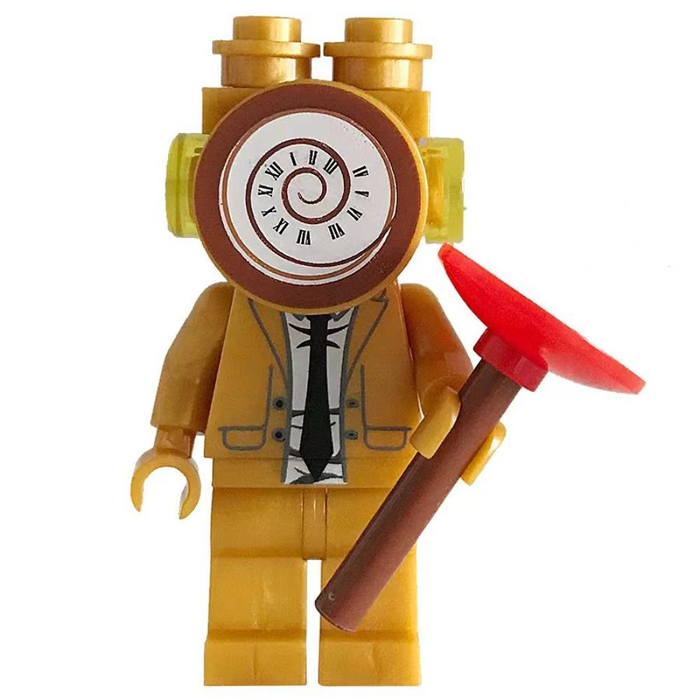 12pcs Mini Skibidi Toilet Figure Anime Toys TvMan Cameraman Speakerman Bricks Assembling Model Toy For Kid Gifts