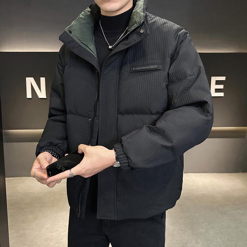 Хлопковая куртка мужская зимняя американская ретро-лоскутная хлопковая куртка теплое хлопковое пальто топ L