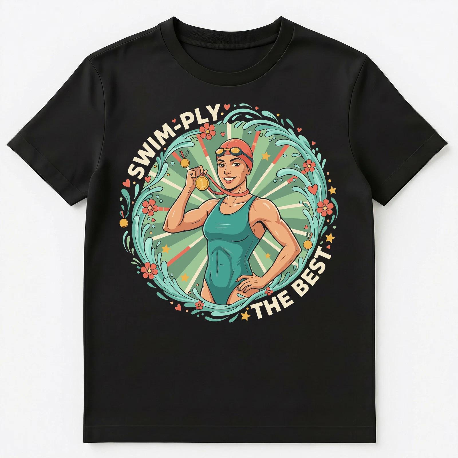 Inspiring Swim Style Design With Empowering Slogan Unisex T-Shirt M