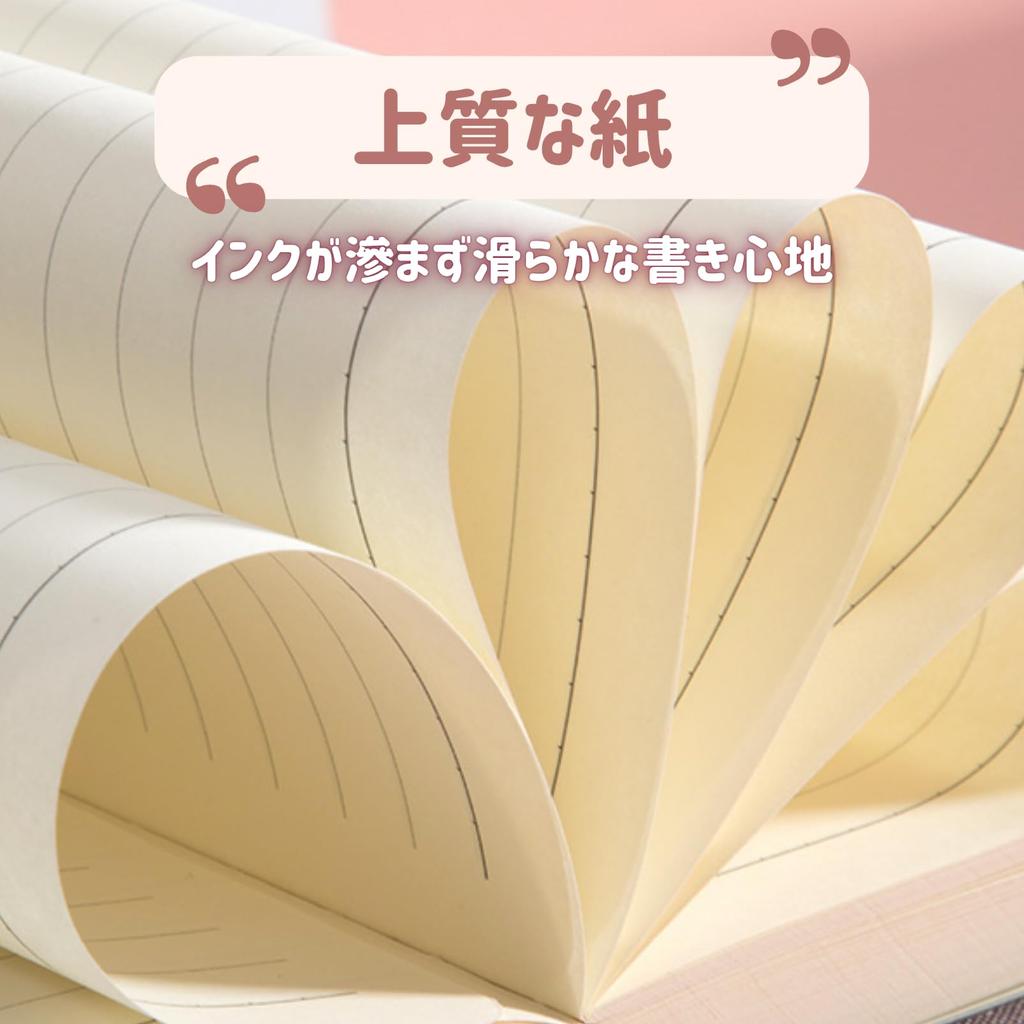 COZENTA A7 Notebook/Diary with Lock, PU Leather Refill, Cute Heart Lock (Navy)