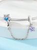 Charms Plata Bear Maple Leaf Safety Chains Beads For Charmsoriginales Bracelet Beads Jewellery Making Women'S Gift