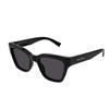 Saint Laurent Irregular Frame Logo Sunglasses Women Sunglasses Black SL641001