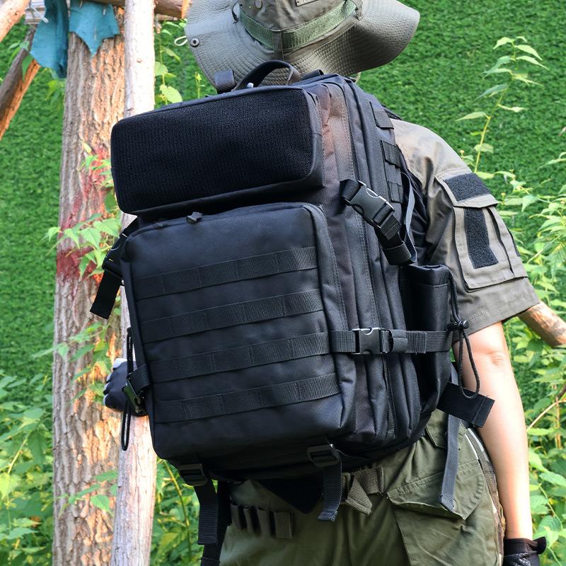 Outdoor Sports Mountaineering Bag Attack Large Bag Travel Backpack Tactical Anti-Fitness Wear Hiking Backpack