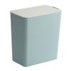 Mini-Mülleimer Schreibtisch Arbeitsplatte Müllbehälter Kunststoff Küchenabfalleimer mit Deckel Hellblau