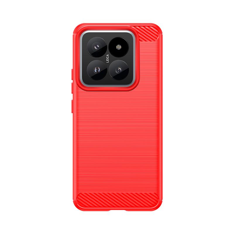 For Xiaomi 14 Pro Case Cover Xiaomi Mi 14 Pro Capas Phone Bumper Shockproof Carbon Fiber Soft TPU Cover For Mi 13T 14 Pro Fundas