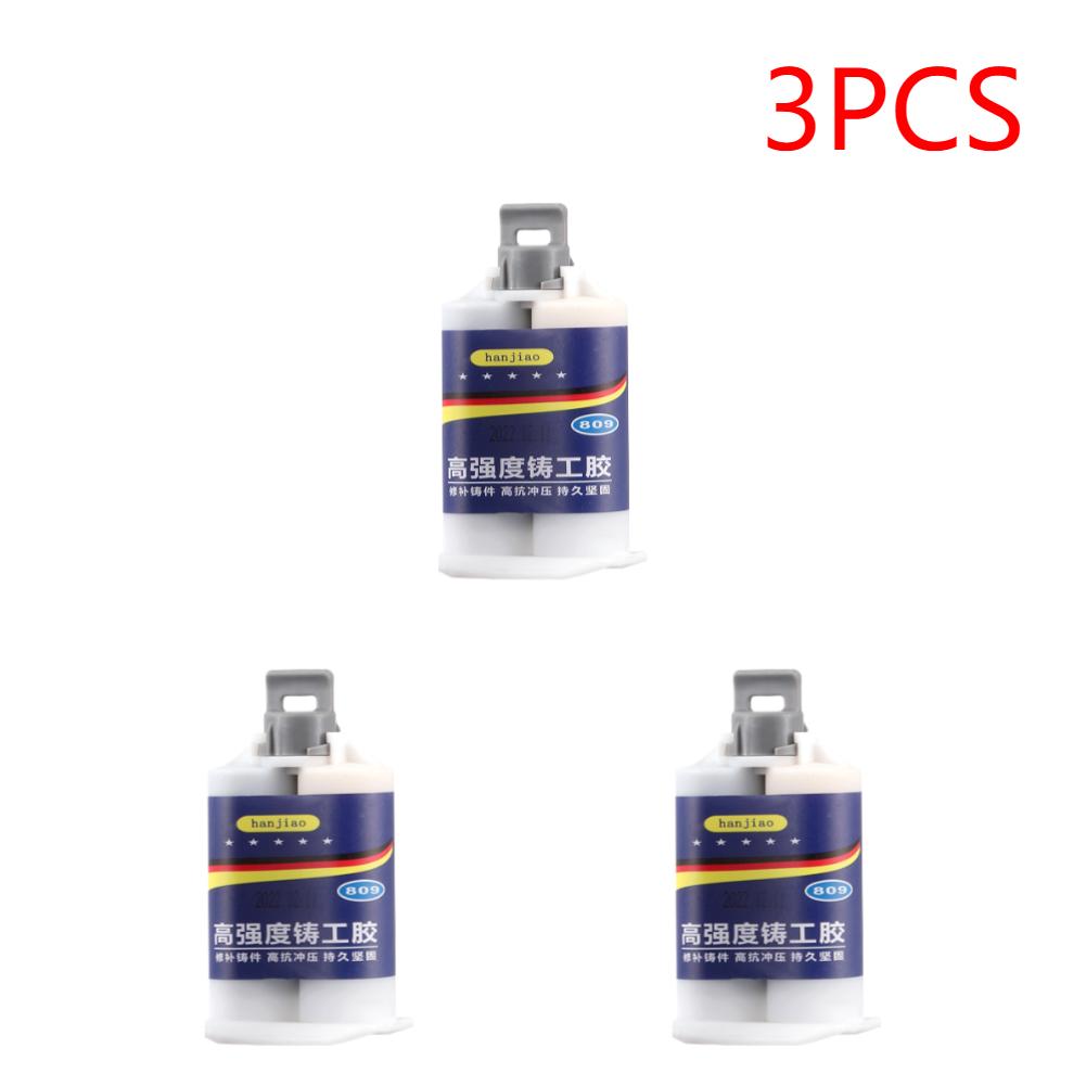 50/100g Metal Repair Glue AB Glue Strong Bond Sealant Glue Heat Resistance Metal Repair Adhesive Industrial Casting Agent