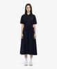 Lacoste Women'S Fit-And-Flare Short Sleeve Pique Dress Ef211E-56G Hde