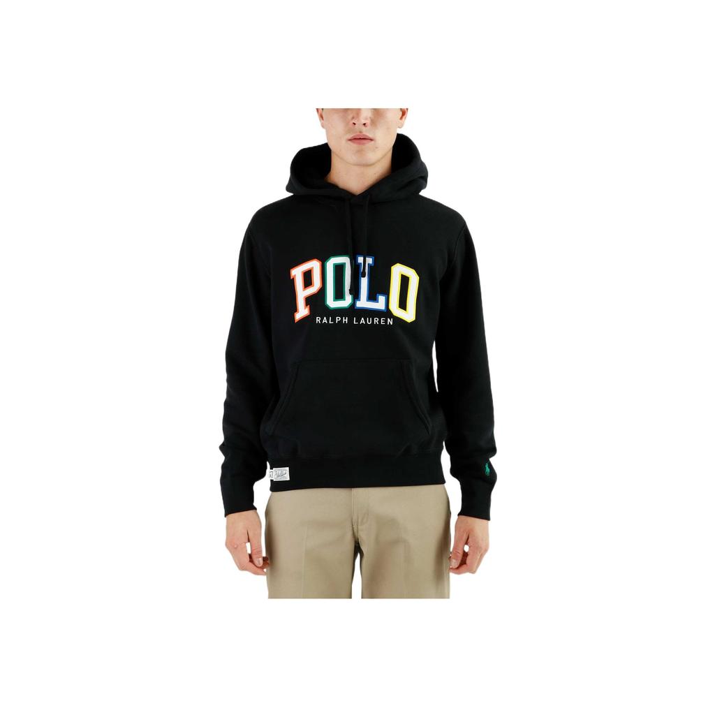 Polo Ralph Lauren SS23 Letter Logo Printed Pullover Sweatshirt Men Sweatshirt Black 710890190-001