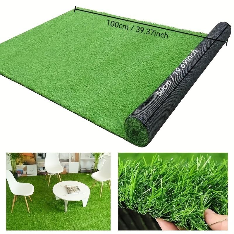

Уличный ковер из искусственной травы Экологичный ПЭ материал Прочный Противоскользящий для украшения сада, балкона, парка, озеленения ландшафта 50x100cm зелёный