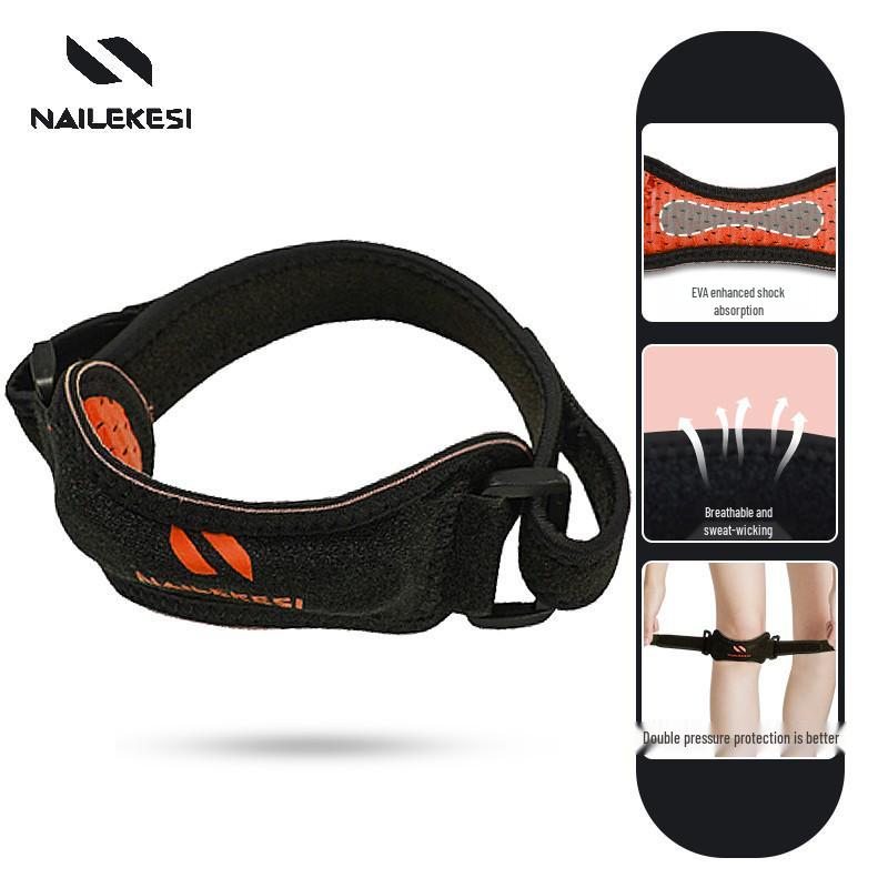 Patella Strap Meniscus Knee Support Compression Sleeve for Running & Jump Rope - Unisex Shock Absorption Protective Gear for Sports