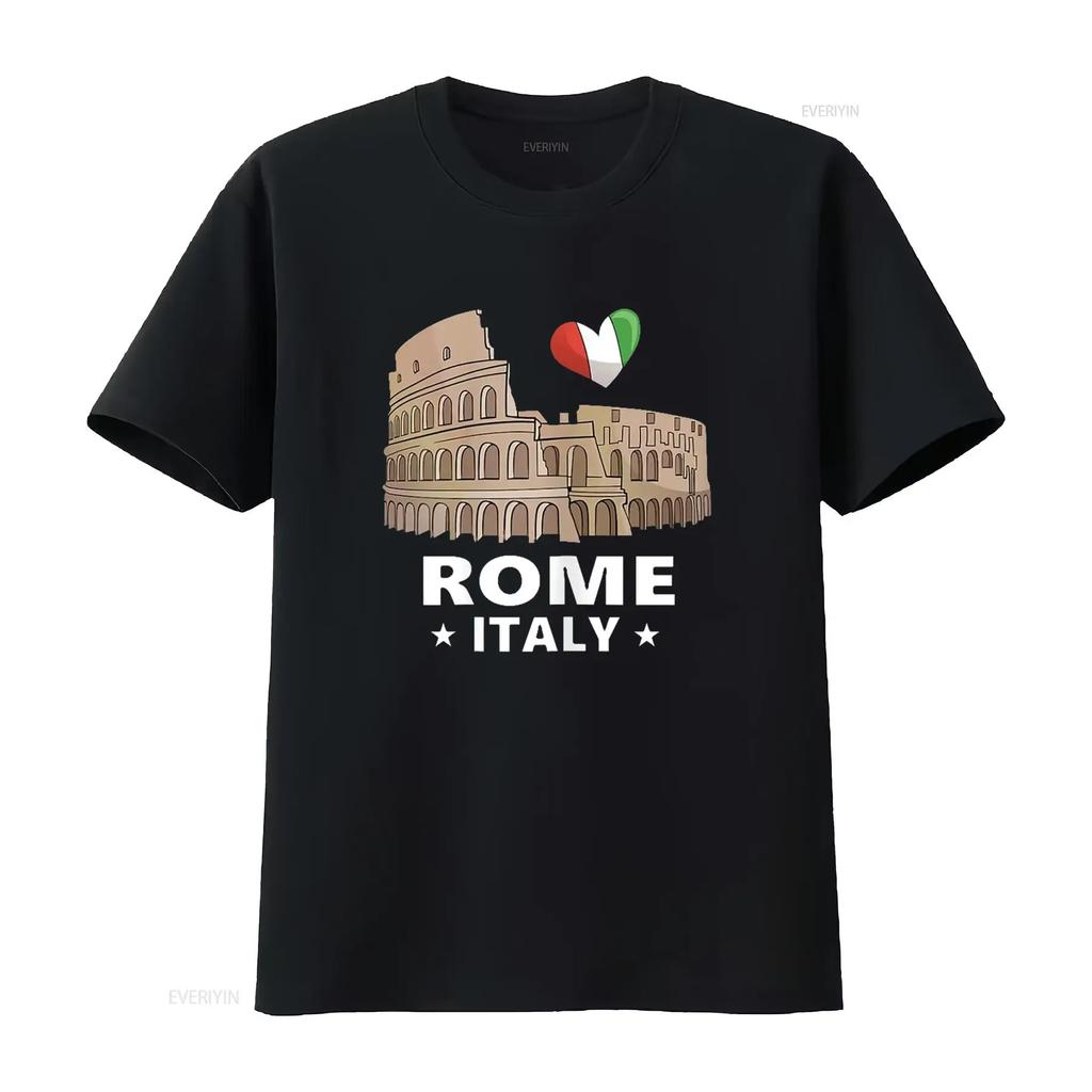 I Love Rome Italy T Shirt Roman Colosseum vintage Washed streetwear Casual Stylish designer clothes fashion Unisex Soft