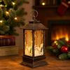 Christmas Party Lantern, Compact ABS Lighted Holiday Ornament for Mantel Tabletop Bookshelf and Shop Window Styling