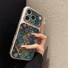 Creative Retro Medieval Totem Pattern Phone Case For iPhone 17 16 15 14 13 12 11 Pro Max PLUS Air Leather Hard Black Y2K Cover