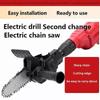 4/6 Inch Electric Drill Modified To Electric Chainsaw Tool Attachment Electric Chainsaws Tool Woodworking Cutting Tool