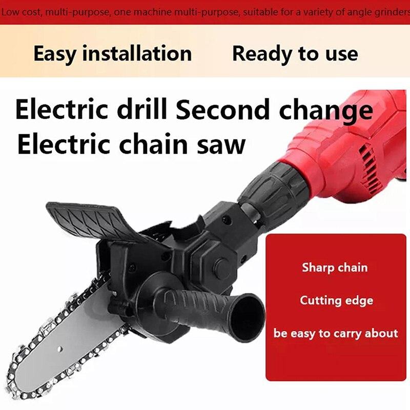 4/6 Inch Electric Drill Modified To Electric Chainsaw Tool Attachment Electric Chainsaws Tool Woodworking Cutting Tool