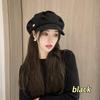 Cloud Hat Women'S Japanese Style Face-Showing Small Plain-Looking Beret Casual All-Match Beret Octagonal Cap
