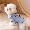 Autumn and winter dog clothes princess wind cute bear star sweater warm knitted sweater teddy small dog pet clothes