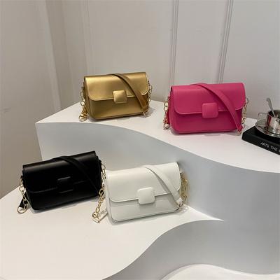 Simple and Fashionable Small Square Bag for Women In Summer New Fashionable Solid Color Underarm Bag Popular One-shoulder Hand Bag