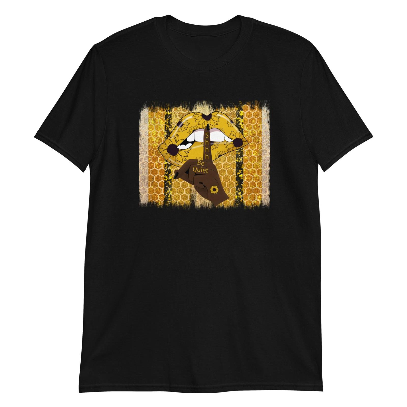 Sunflower Unisex T-Shirt, Flower, Bloom, Lips, Mouth, Quiet, Plants, Nature XL