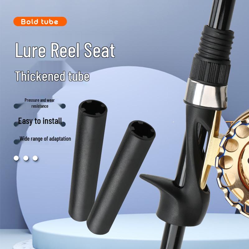 Plastic Reel Seat and Sleeve for Tube-type Fishing Reels - Available In Large and Small Sizes with Hollow Bottom Design