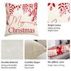 1Pc/4Pcs Christmas Pillow Cover, Merry Christmas Hello Winter Vacation Sofa Cushion Cover Decoration Living Room Cushion Cover