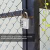 4-digit Combination Password Padlock Gym Drawer Padlock(Black)