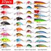 Blandade Fiskebeteskit Crankbait Minnow Popper Bete Basbeten Wobbler Set Naturtroget Fejk Fiskebete Tackle