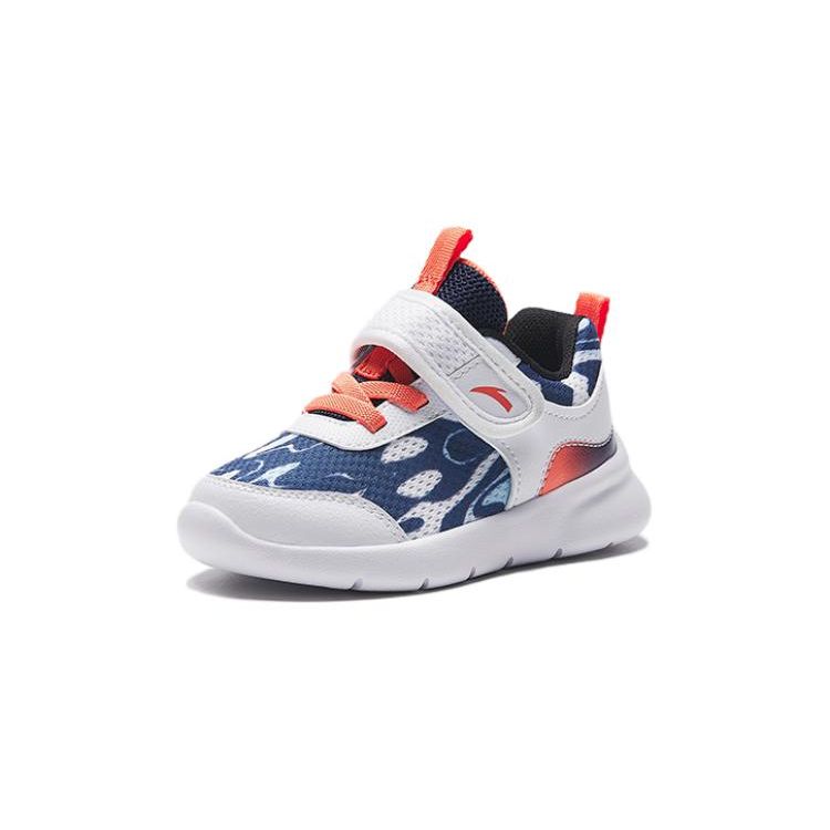 Anta Anti-Slip Shock Absorbing Low-Top Shoes Baby Shoes White Blue Orange A312330016-3