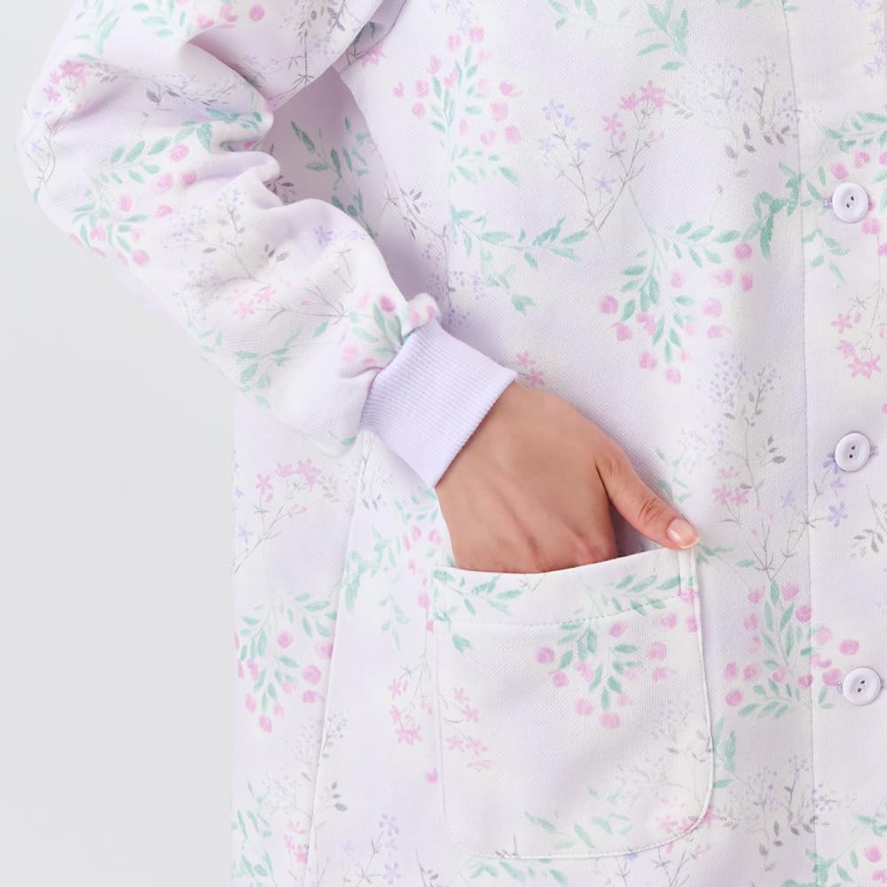 Pajamas with a Warm Long Sleeves and and Brushed Fleece Lining Women's Ultra-warm Collar, Pants,